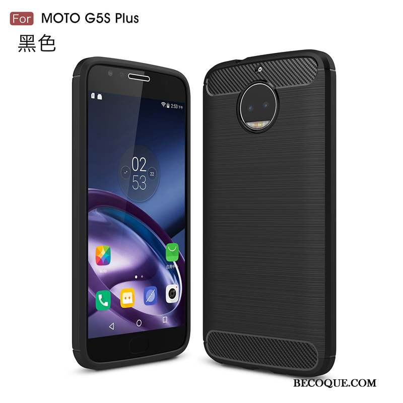 Moto G5 Plus Incassable Rouge Protection Coque Soie De Téléphone