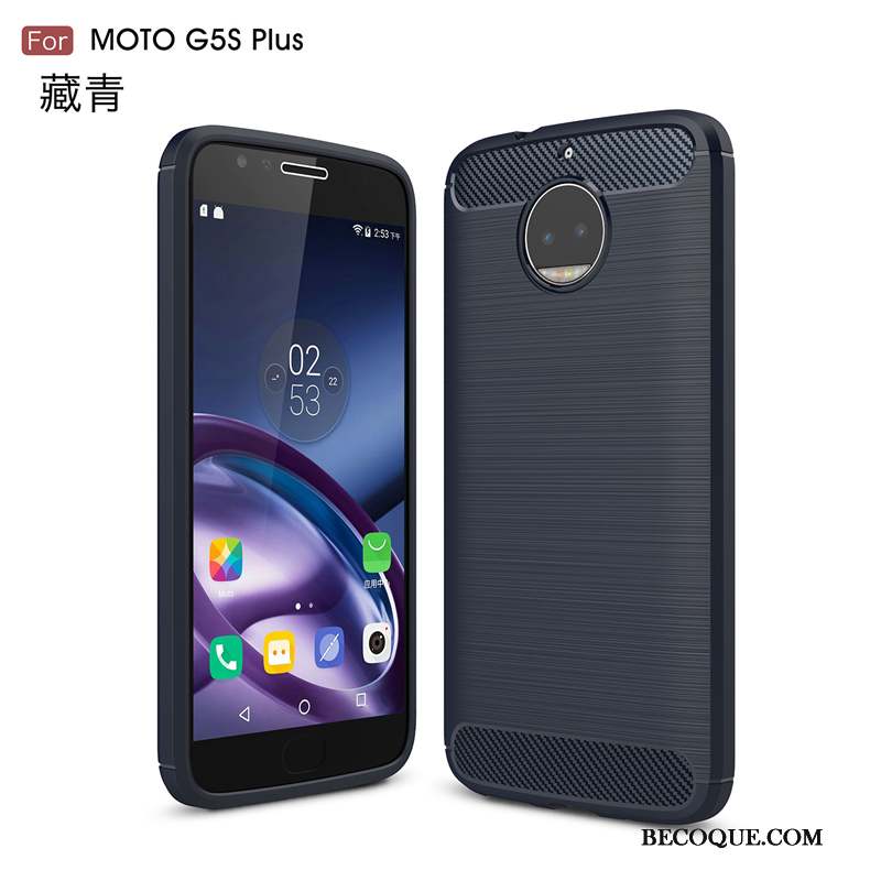 Moto G5 Plus Incassable Rouge Protection Coque Soie De Téléphone