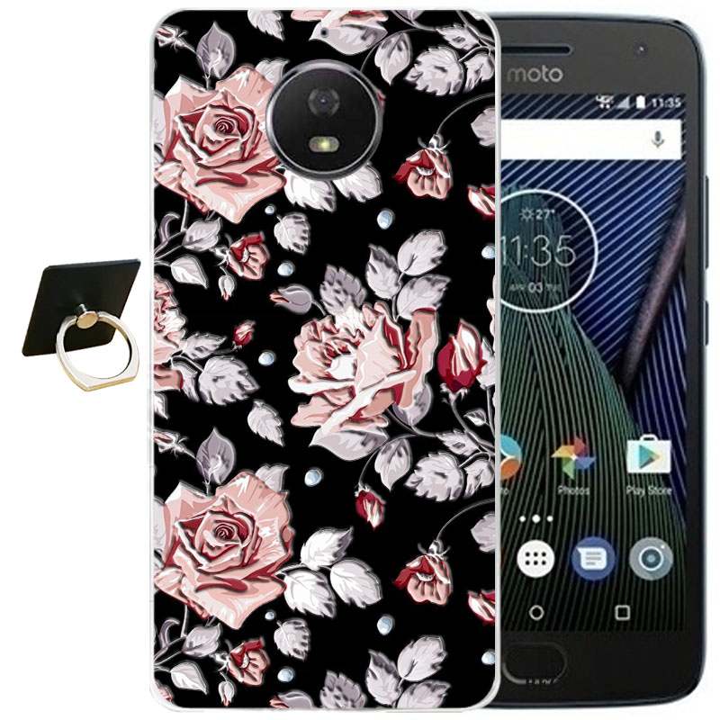 Moto G5 Plus Étui Protection Fluide Doux Vent Violet Coque De Téléphone