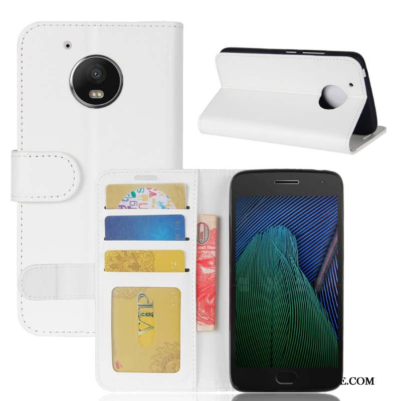 Moto G5 Étui En Cuir Housse Modèle Fleurie Coque De Téléphone Carte Portefeuille