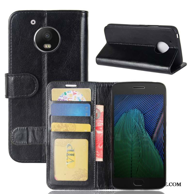 Moto G5 Étui En Cuir Housse Modèle Fleurie Coque De Téléphone Carte Portefeuille