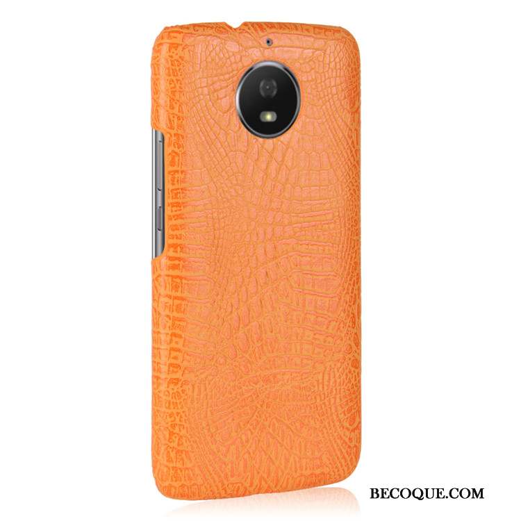 Moto G5s Coque Difficile Étui Jaune Protection Crocodile