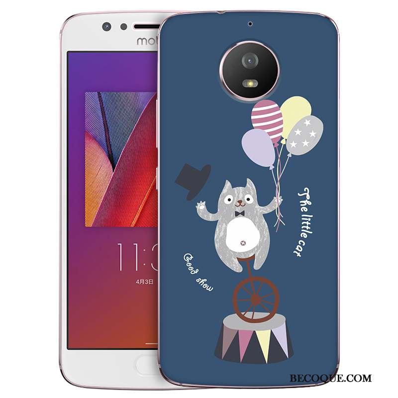 Moto G5s Incassable Fluide Doux Protection Bleu Coque De Téléphone Étui