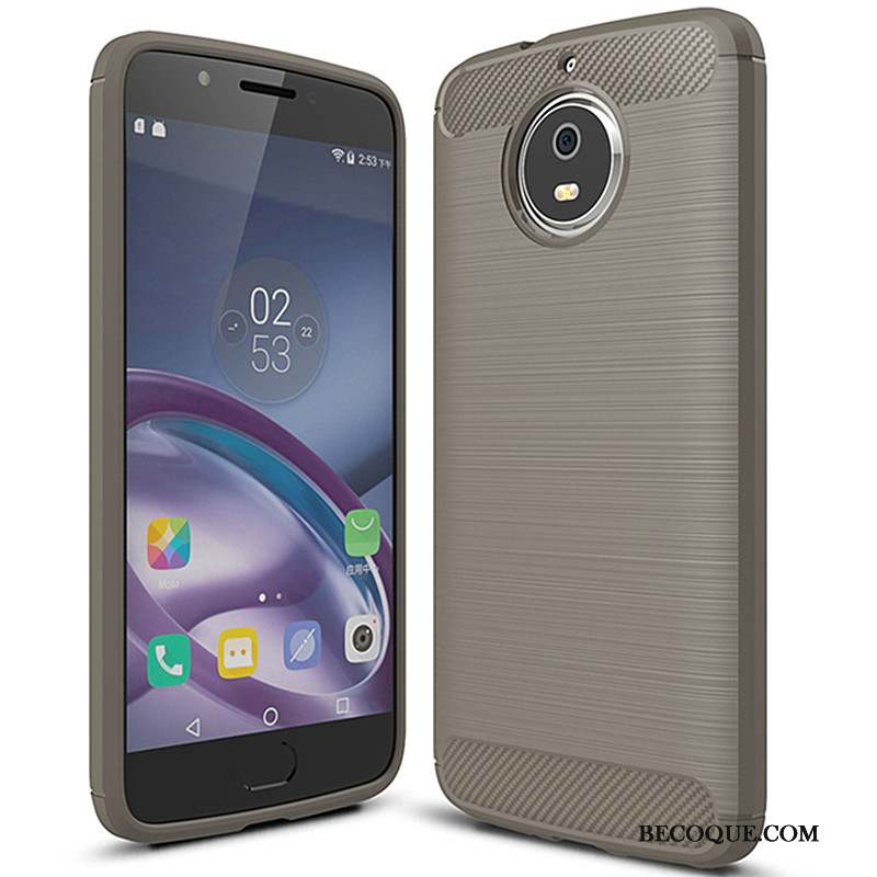 Moto G5s Plus Bleu Protection Coque De Téléphone Étui Fibre Silicone