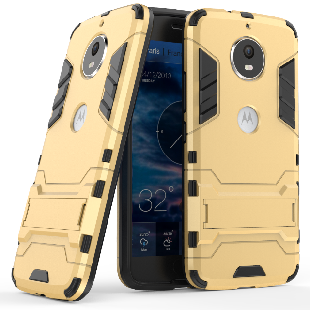 Moto G5s Plus Incassable Armure Support Tout Compris Coque Bleu