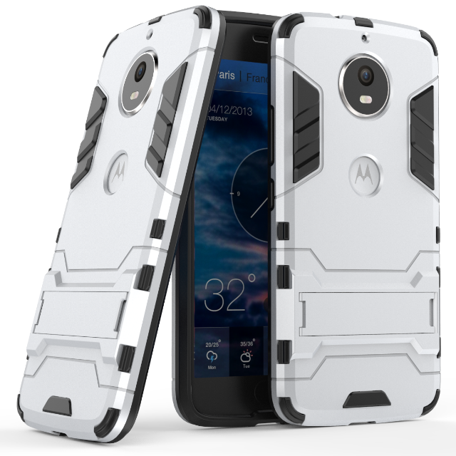 Moto G5s Plus Incassable Armure Support Tout Compris Coque Bleu