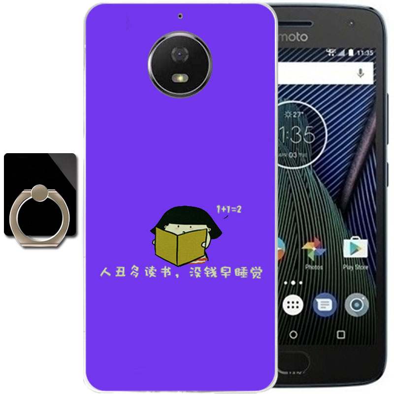 Moto G5s Plus Incassable Coque De Téléphone Bleu Étui Protection