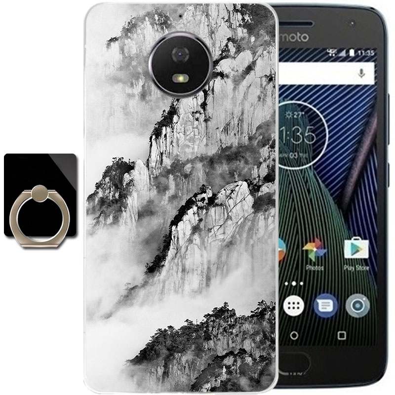 Moto G5s Plus Incassable Coque De Téléphone Bleu Étui Protection