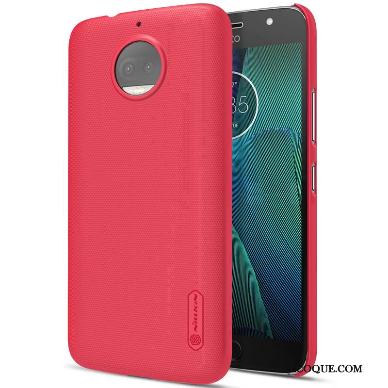 Moto G5s Plus Jaune Étui Antidérapant Délavé En Daim Téléphone Portable Coque De Téléphone