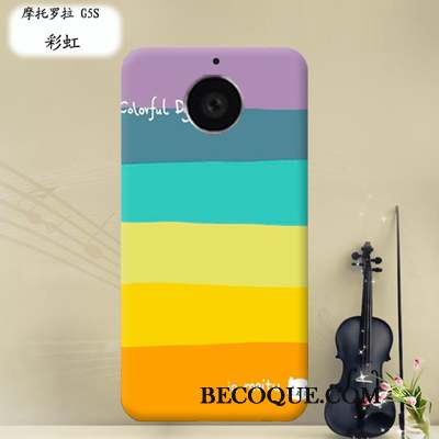 Moto G5s Protection Bordure Peinture Fluide Doux Étui Coque