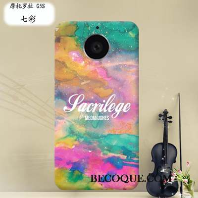 Moto G5s Protection Bordure Peinture Fluide Doux Étui Coque