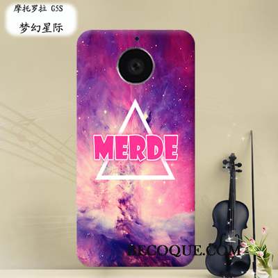 Moto G5s Protection Bordure Peinture Fluide Doux Étui Coque