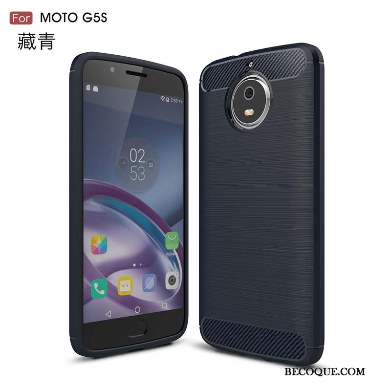 Moto G5s Protection Incassable Noir Coque De Téléphone Soie