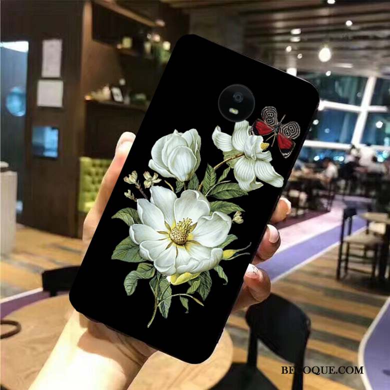 Moto G5s Rose Téléphone Portable Fluide Doux Étui Peinture Coque De Téléphone