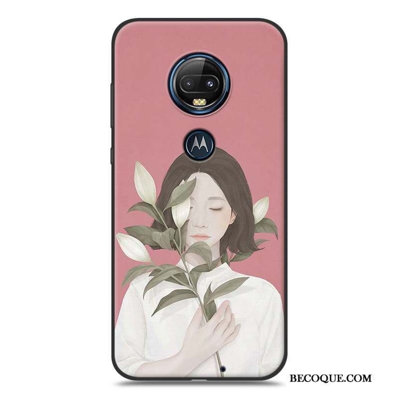 Moto G7 Coque De Téléphone Fluide Doux Vent Créatif Étui Personnalité