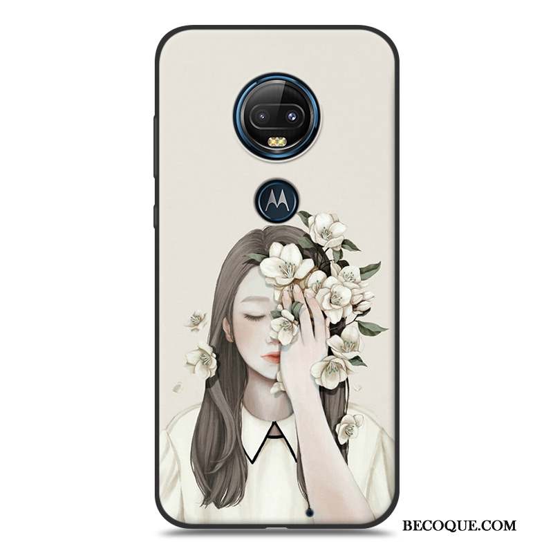 Moto G7 Coque De Téléphone Fluide Doux Vent Créatif Étui Personnalité