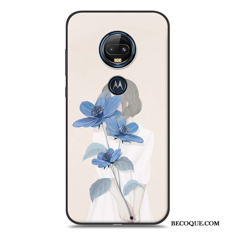 Moto G7 Coque De Téléphone Fluide Doux Vent Créatif Étui Personnalité