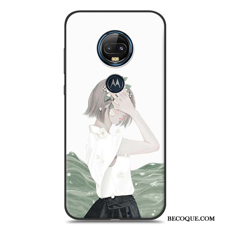 Moto G7 Coque De Téléphone Fluide Doux Vent Créatif Étui Personnalité