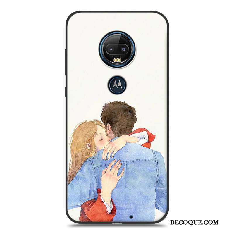 Moto G7 Coque De Téléphone Fluide Doux Vent Créatif Étui Personnalité