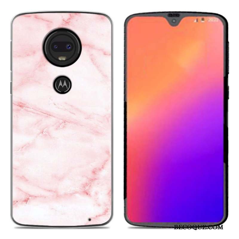 Moto G7 Coque En Silicone Fluide Doux Dessin Animé Noir Créatif Personnalité