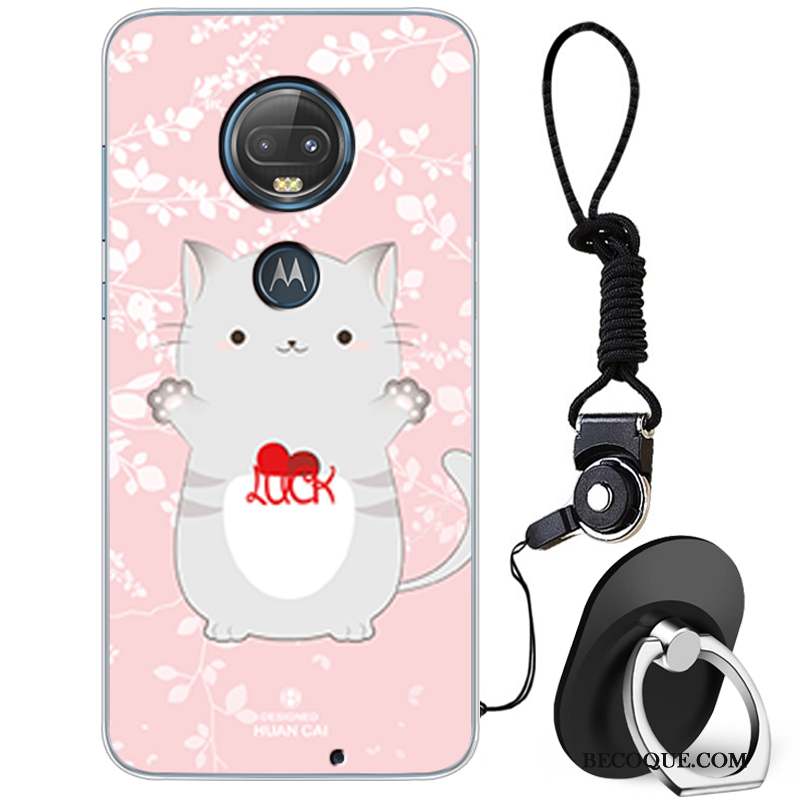 Moto G7 Coque Silicone Tout Compris Charmant Dessin Animé Créatif Incassable