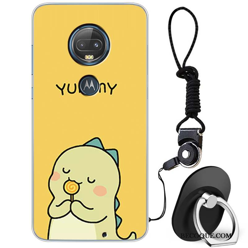 Moto G7 Coque Silicone Tout Compris Charmant Dessin Animé Créatif Incassable