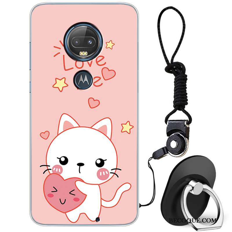 Moto G7 Coque Silicone Tout Compris Charmant Dessin Animé Créatif Incassable