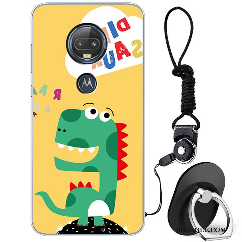 Moto G7 Coque Silicone Tout Compris Charmant Dessin Animé Créatif Incassable