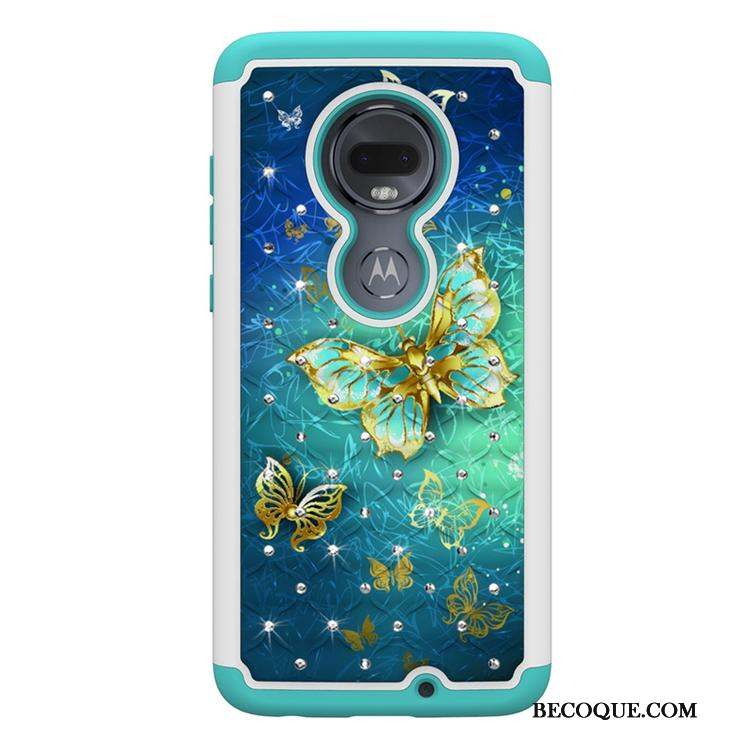 Moto G7 Peinture Dessin Animé Blanc Personnalité Tendance Coque