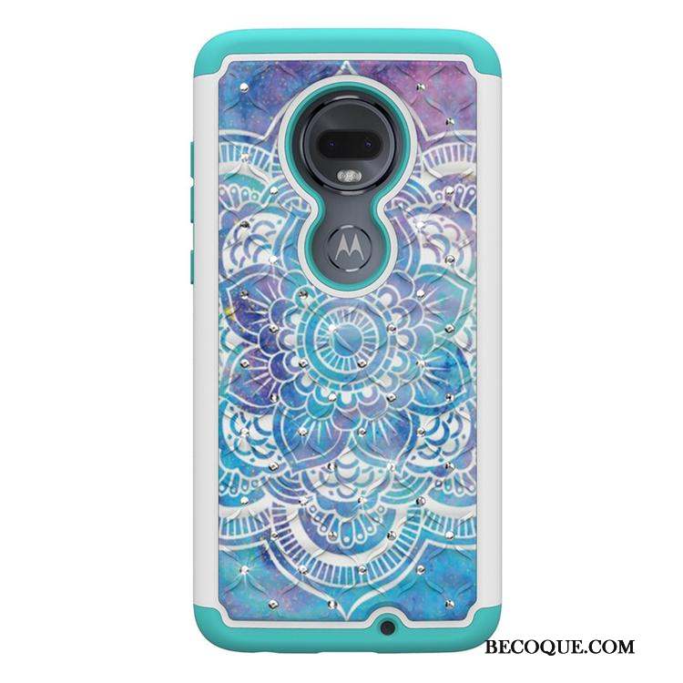 Moto G7 Peinture Dessin Animé Blanc Personnalité Tendance Coque