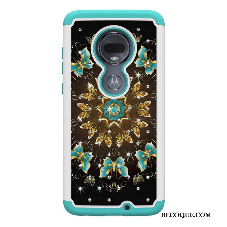 Moto G7 Peinture Dessin Animé Blanc Personnalité Tendance Coque