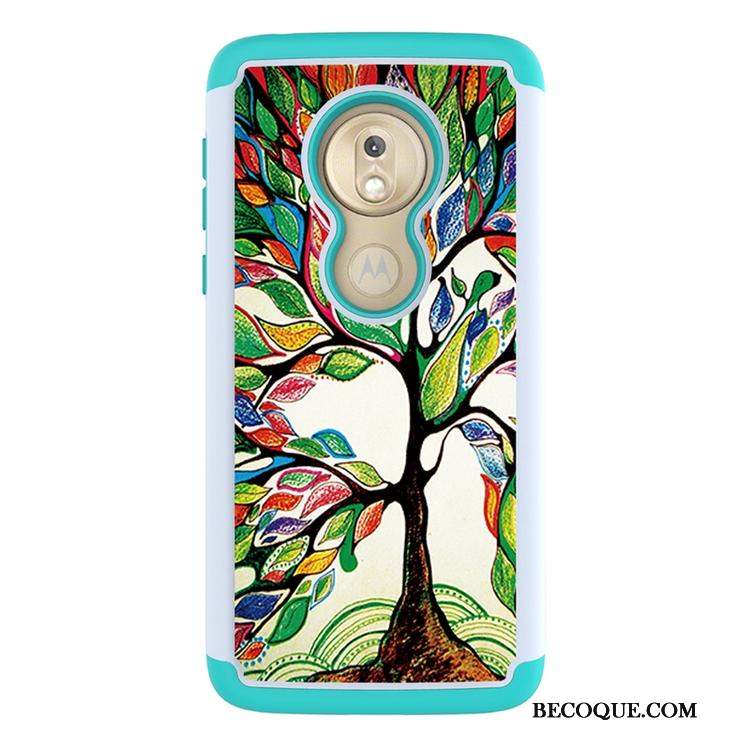 Moto G7 Play Coque Protection Tissu De Téléphone Peinture Tendance