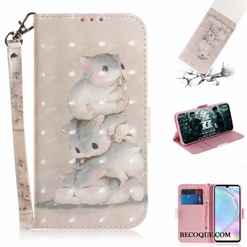 Moto G7 Play Rose Housse Coque De Téléphone Dessin Animé Plier Tout Compris