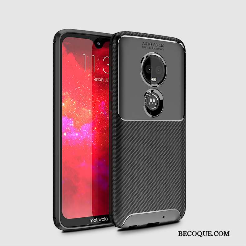 Moto G7 Plus Coque De Téléphone Marque De Tendance Fibre Créatif Très Mince Silicone