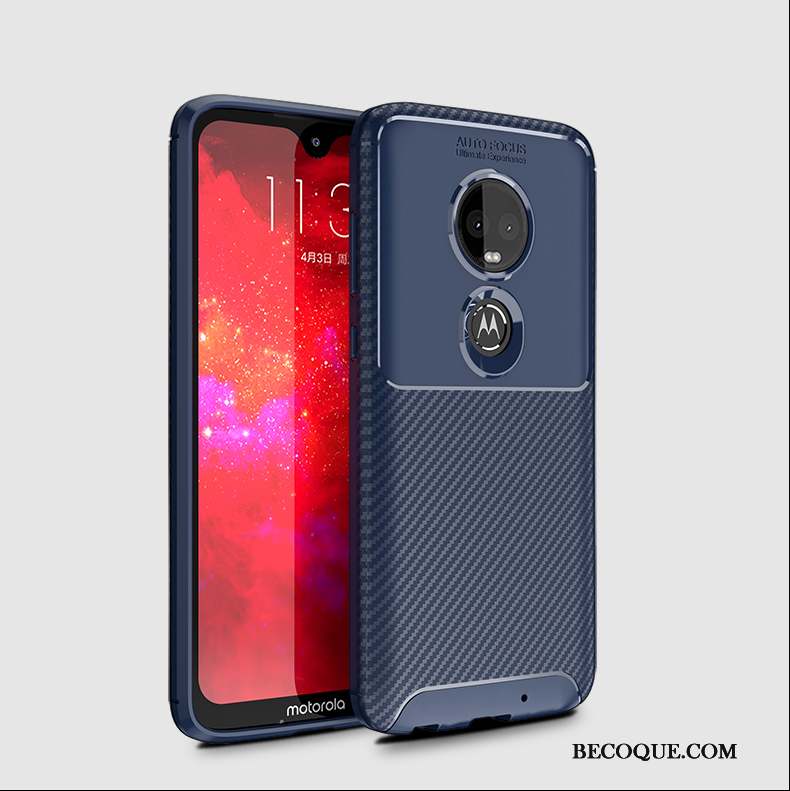 Moto G7 Plus Coque De Téléphone Marque De Tendance Fibre Créatif Très Mince Silicone