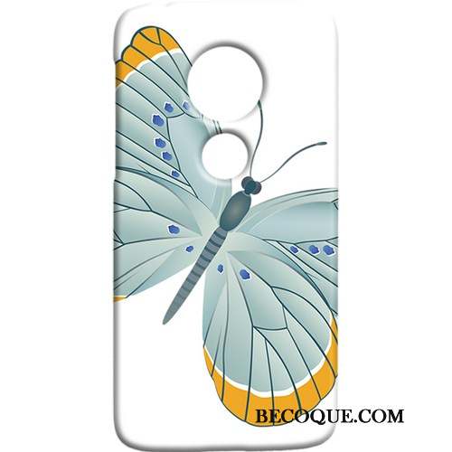 Moto G7 Plus Frais Coque Étui Papillon Téléphone Portable Art