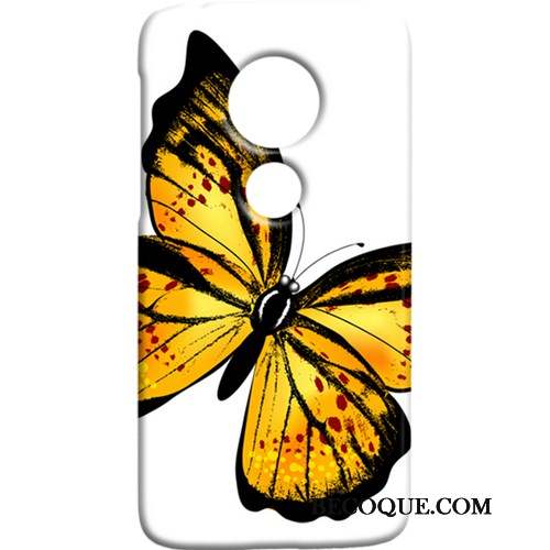 Moto G7 Plus Frais Coque Étui Papillon Téléphone Portable Art