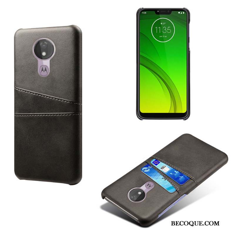 Moto G7 Power Vert Vintage Téléphone Portable Étui En Cuir Coque De Téléphone Business