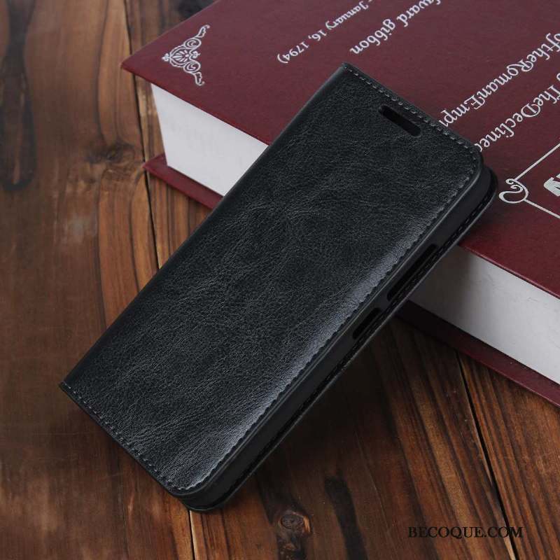 Moto G8 Cuir Véritable Coque De Téléphone Modèle Fleurie Protection Incassable Étui