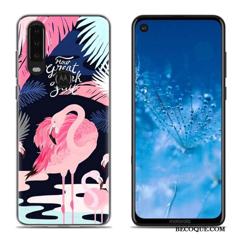 Moto G8 Fluide Doux Silicone Chaud Coque Blanc Étui