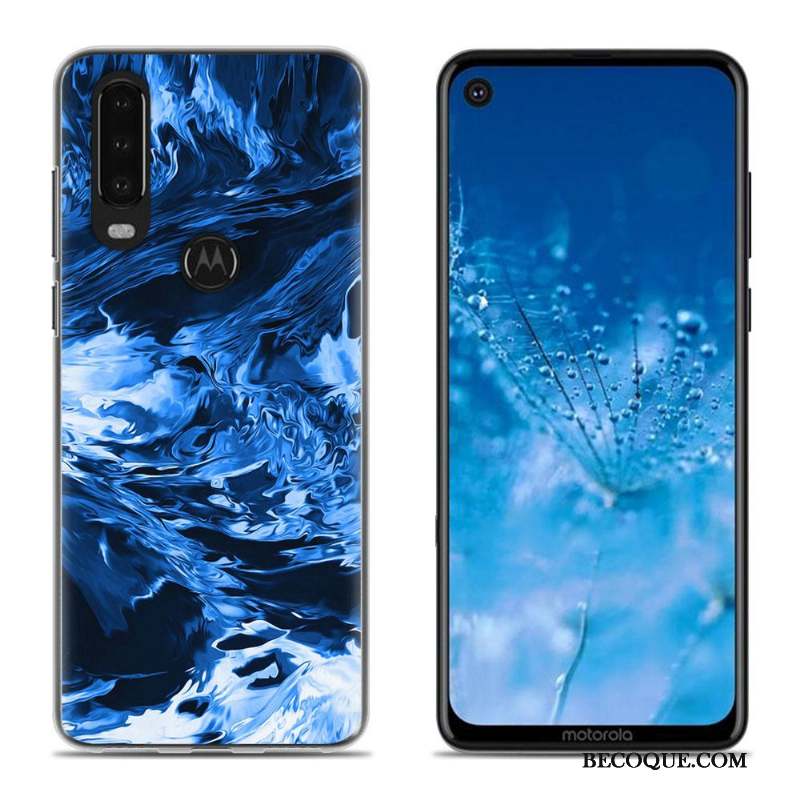 Moto G8 Fluide Doux Silicone Chaud Coque Blanc Étui