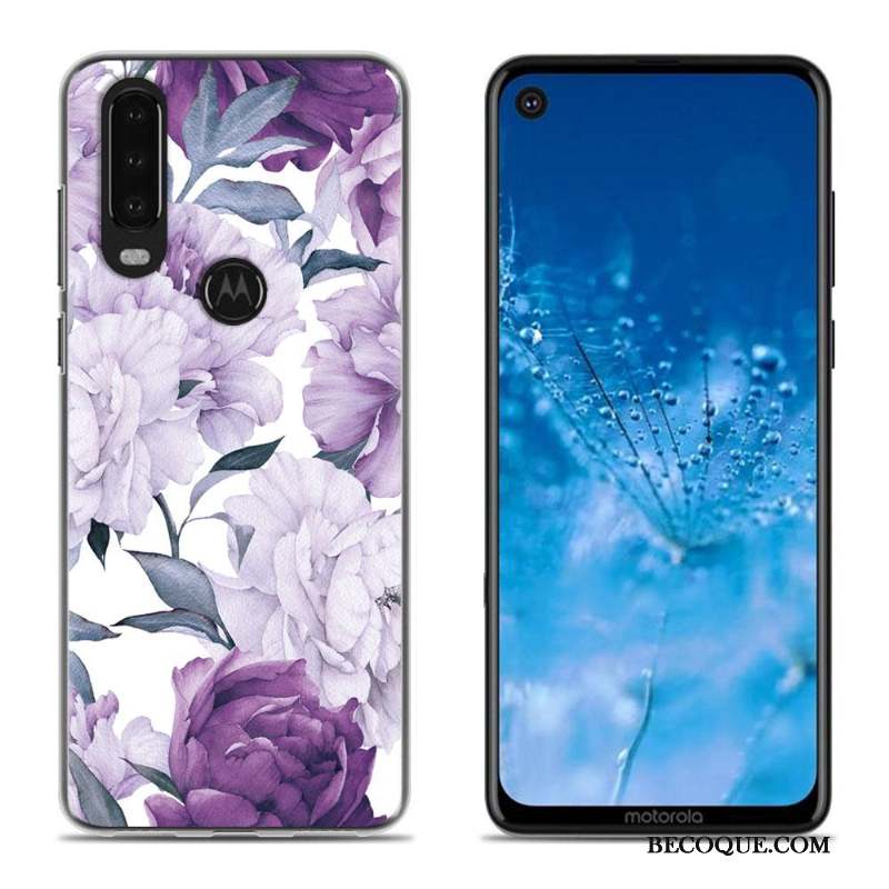 Moto G8 Fluide Doux Silicone Chaud Coque Blanc Étui