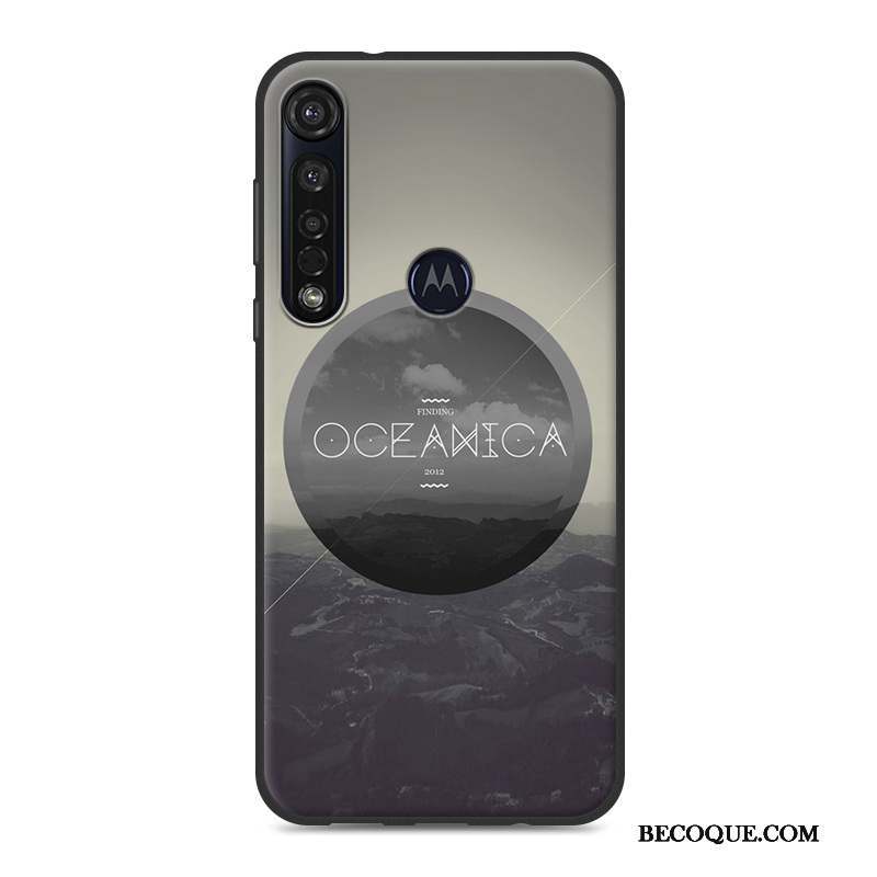 Moto G8 Plus Coque Blanc De Téléphone Étui Dessin Animé Tendance