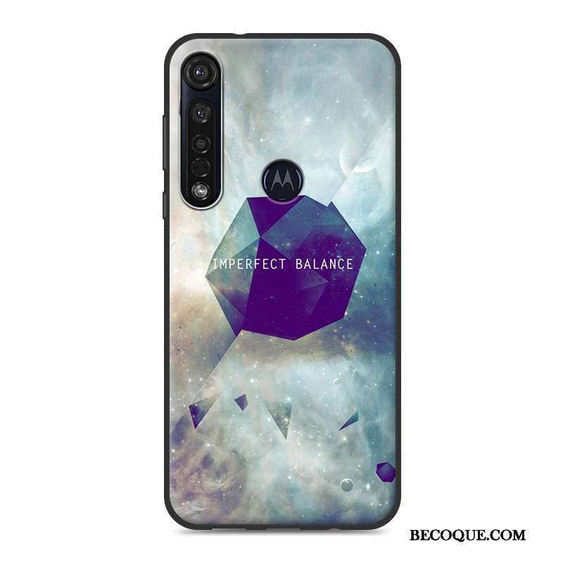 Moto G8 Plus Coque Blanc De Téléphone Étui Dessin Animé Tendance