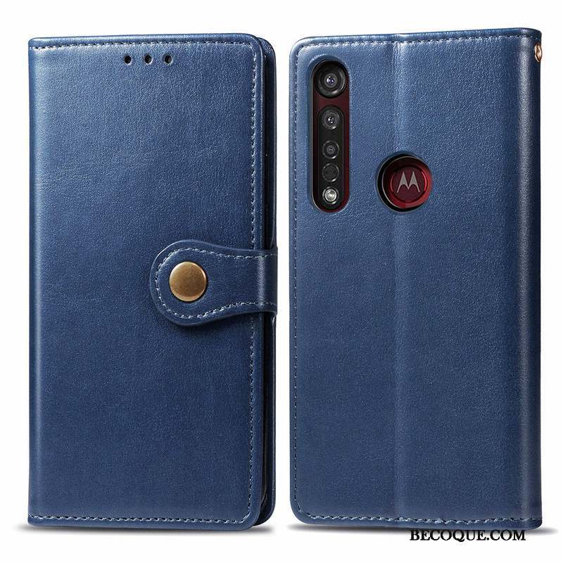 Moto G8 Plus Coque De Téléphone Ornements Suspendus Protection Étui Couleur Unie Housse
