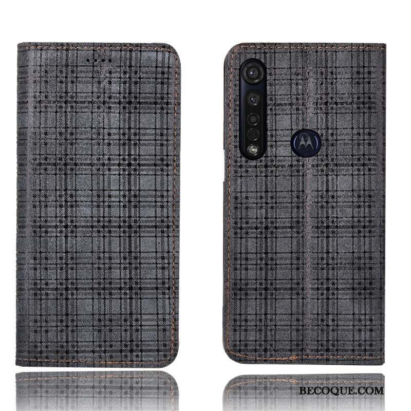 Moto G8 Plus Coque Protection Étui Étui En Cuir Tout Compris Incassable Velours