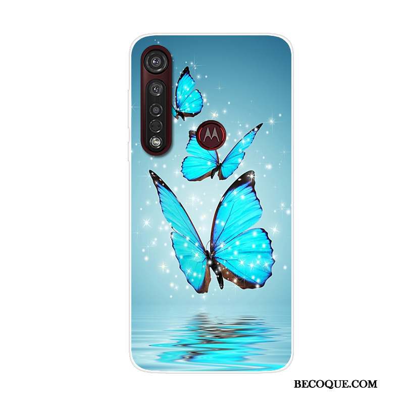 Moto G8 Plus Dessin Animé Téléphone Portable Rouge Tendance Coque De Téléphone Étui