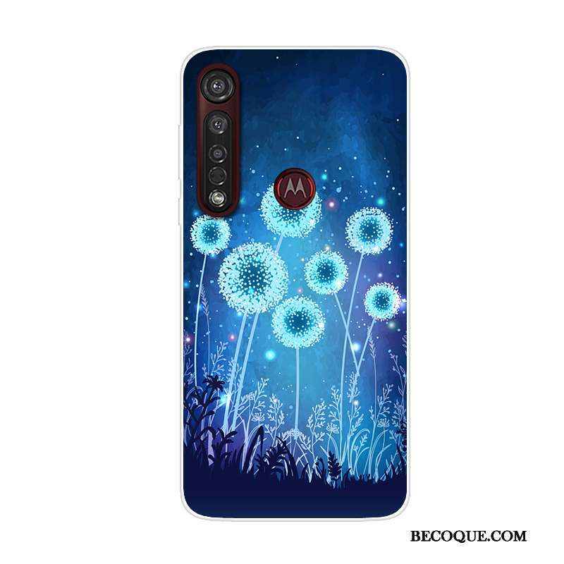 Moto G8 Plus Dessin Animé Téléphone Portable Rouge Tendance Coque De Téléphone Étui