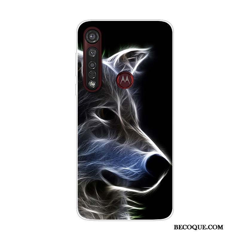 Moto G8 Plus Dessin Animé Téléphone Portable Rouge Tendance Coque De Téléphone Étui