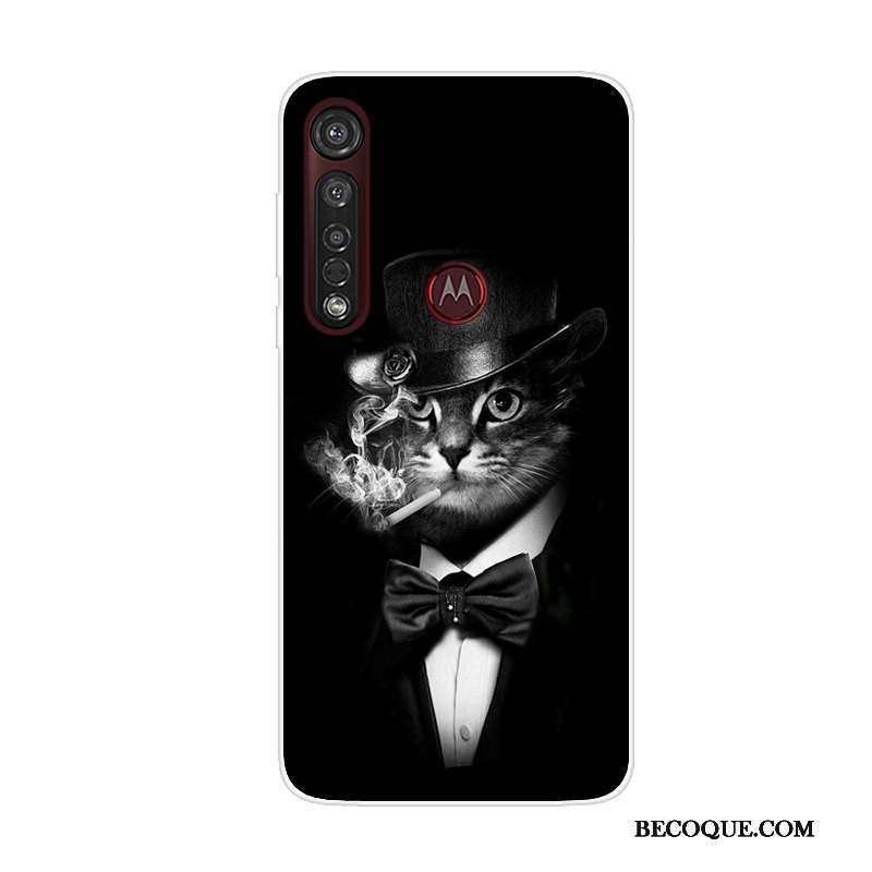 Moto G8 Plus Dessin Animé Téléphone Portable Rouge Tendance Coque De Téléphone Étui